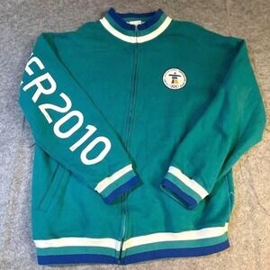 Vancouver 2010 Winter Olympic Games Track Jacket Teal XP Apparel Mens XL
